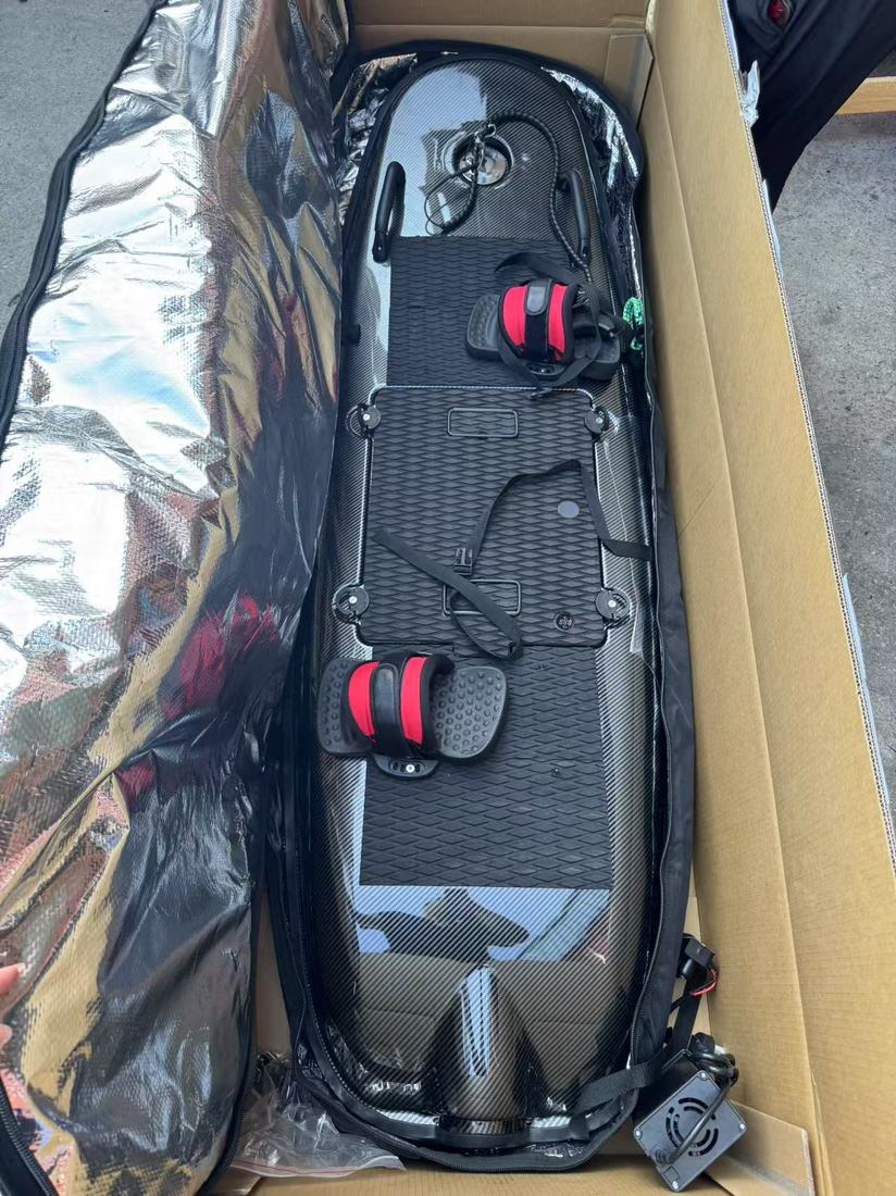 AquaVolt board wrapped and boxed for export